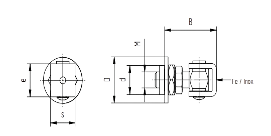 D4/22-M12-K Štelujuća šarka