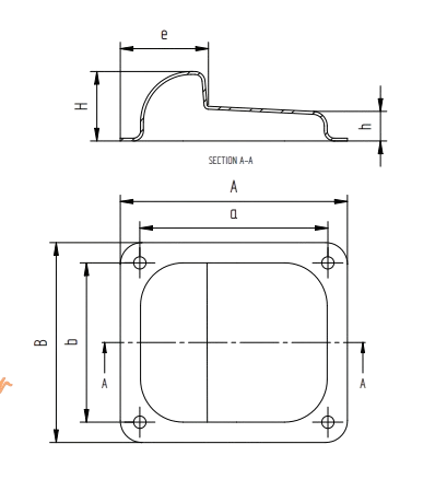 B1/32 Prednji graničnik za krilnu Kapiju 158x138