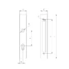 H/36-20A Naletna brava za kliznu kapiju 130x34mm