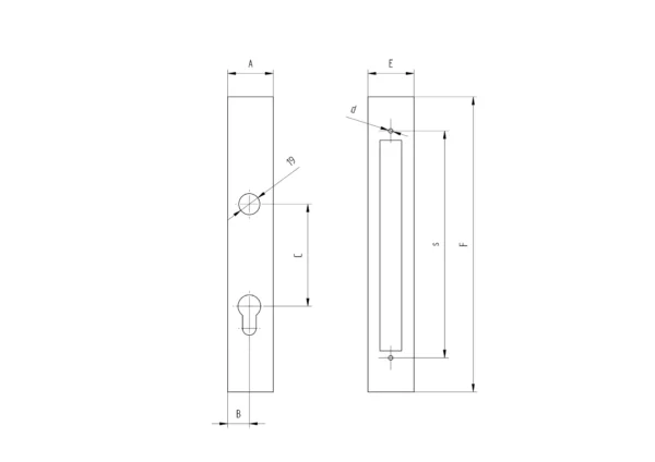 H/36-20A Naletna brava za kliznu kapiju 130x34mm